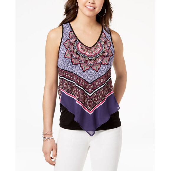 Bcx Juniors Scarf Print Tank Top - Picture 1 of 1